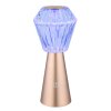Globo lighting Polimi table lamp LED champagne, 1-light source, Colour changer