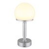 Globo lighting Haku table lamp LED silver, 1-light source