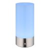 Globo lighting Lex table lamp LED matt nickel, 1-light source, Colour changer