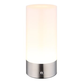 Globo lighting Lex table lamp LED matt nickel, 1-light source, Colour changer