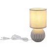 Globo lighting Sylas table lamp grey, 1-light source
