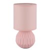 Globo lighting Sylas table lamp pink, 1-light source