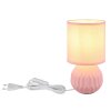 Globo lighting Sylas table lamp pink, 1-light source