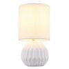 Globo lighting Sylas table lamp white, 1-light source