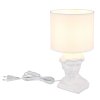 Globo lighting Hermes table lamp white, 1-light source