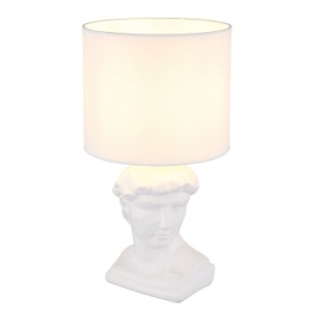 Globo lighting Hermes table lamp white, 1-light source