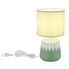 Globo lighting Rela table lamp green, 1-light source