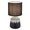 Globo lighting Rela table lamp black, 1-light source