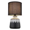 Globo lighting Rela table lamp black, 1-light source