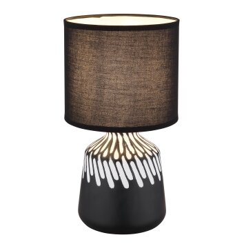 Globo lighting Rela table lamp black, 1-light source