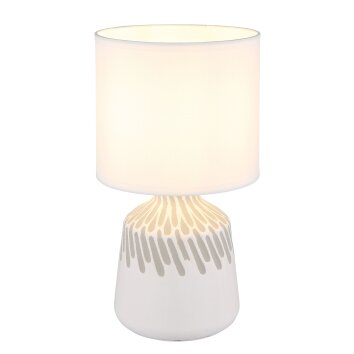 Globo lighting Rela table lamp white, 1-light source
