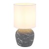 Globo lighting Marble table lamp grey, 1-light source