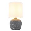 Globo lighting Marble table lamp grey, 1-light source