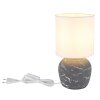 Globo lighting Marble table lamp grey, 1-light source