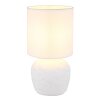 Globo lighting Marble table lamp white, 1-light source