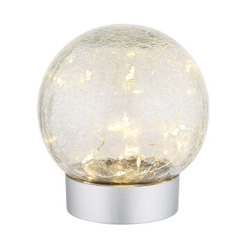 Globo lighting Soona table lamp LED silver, 1-light source