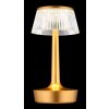 Globo lighting Lucio table lamp LED brass, 1-light source