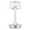 Globo lighting Lucio table lamp LED silver, 1-light source