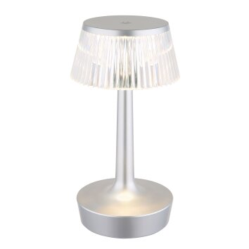 Globo lighting Lucio table lamp LED silver, 1-light source