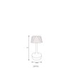 Globo lighting Lucio table lamp LED black, 1-light source