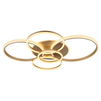 Globo lighting Lorelei ceiling light LED champagne, 1-light source