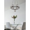 Globo lighting Riha hanging light black, 7-light sources