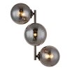 Globo lighting Conor wall light chrome, black, 3-light sources