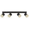 Globo lighting Lucero ceiling light black, 4-light sources