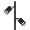 Globo lighting Korben floor lamp black, 2-light sources