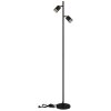 Globo lighting Korben floor lamp black, 2-light sources