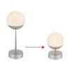 Globo lighting Gavin table lamp LED silver, 1-light source