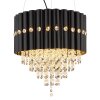 Globo lighting Eleos chandelier black, 3-light sources