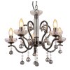 Globo lighting Camila chandelier chrome, black, 5-light sources