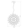 Globo lighting Katrina chandelier chrome, 8-light sources