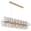 Globo lighting Katrina chandelier gold, 12-light sources