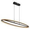 Globo lighting Della hanging light LED black, 1-light source