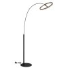 Globo lighting Della floor lamp LED black, 1-light source