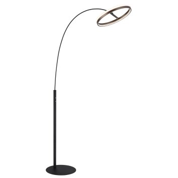 Globo lighting Della floor lamp LED black, 1-light source