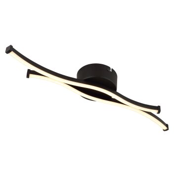 Globo lighting Boyd ceiling light LED black, 1-light source