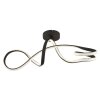 Globo lighting Swirl ceiling light LED black, 1-light source