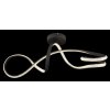Globo lighting Swirl ceiling light LED black, 1-light source