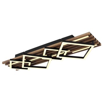 Globo lighting Obrien ceiling light LED Ecru, black, 1-light source