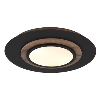 Globo lighting Kory ceiling light LED black, 1-light source