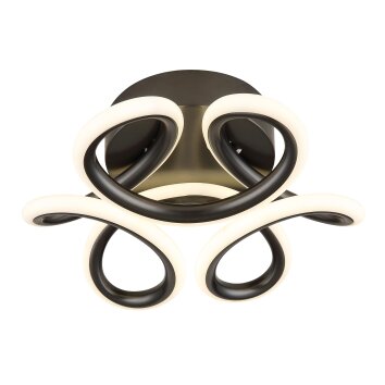 Globo lighting Melisand ceiling light LED anthracite, 1-light source