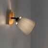 Leuchten Direkt lights MICHEL wall light, wall spotlight Ecru, black, 1-light source