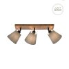 JUST LIGHT GERDA MICHEL ceiling light, ceiling spotlight Ecru, black, 3-light sources