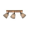 JUST LIGHT GERDA MICHEL ceiling light, ceiling spotlight Ecru, black, 3-light sources