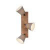 JUST LIGHT GERDA MICHEL ceiling light, ceiling spotlight Ecru, black, 3-light sources
