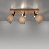 JUST LIGHT GERDA MICHEL ceiling light, ceiling spotlight Ecru, black, 3-light sources