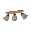 JUST LIGHT GERDA MICHEL ceiling light, ceiling spotlight Ecru, black, 3-light sources